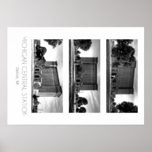 Affiche Gare centrale du Michigan