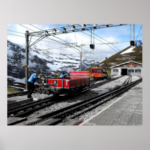 Affiche Gare de Kleine Scheidegg en Suisse