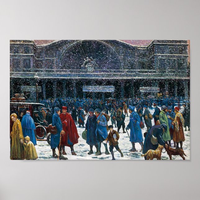 Affiche Gare de l'Est Célèbre Visual Arts Maximi (Devant)