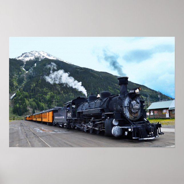 Affiche Gare de Silverton, Colorado (Devant)