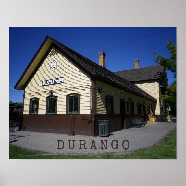 Affiche Gare de train de Durango & Silverton Durango Color (Devant)