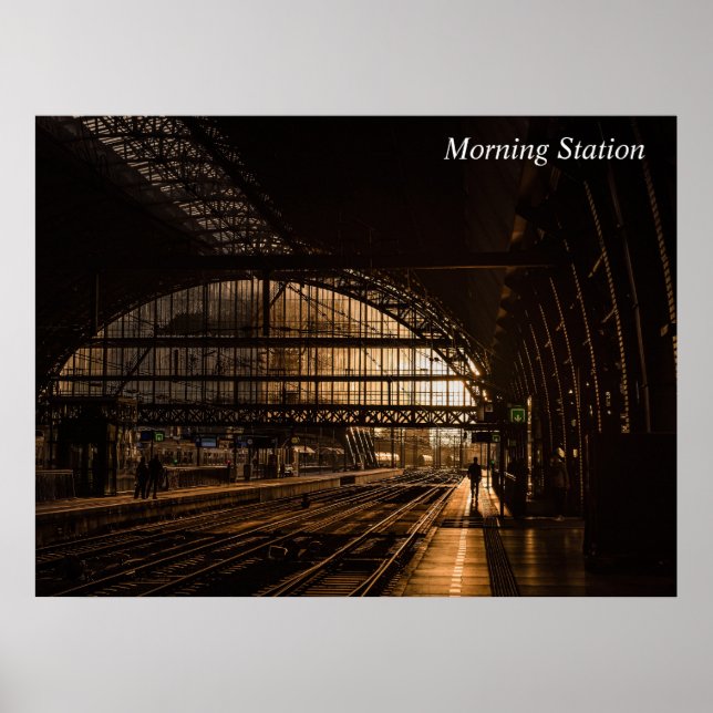 Affiche Gare du matin (Devant)