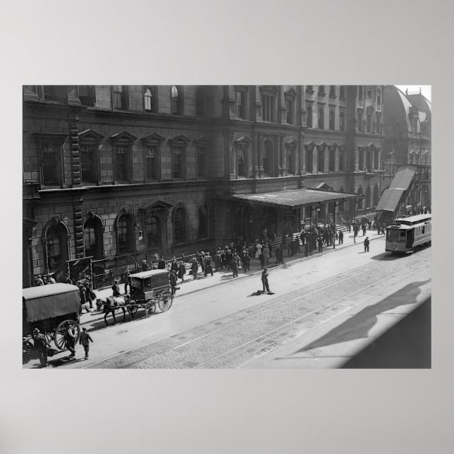 Affiche Gare Grand Central : 1908 (Devant)