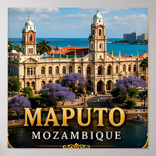 Affiche Gare historique et élégance maritime de Maputo