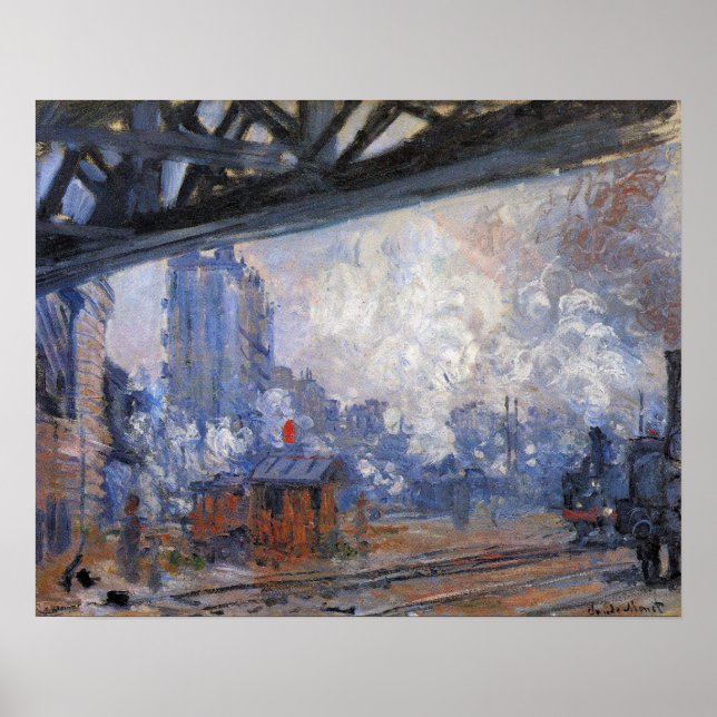 Affiche Gare Saint Lazare de Claude Monet (Devant)