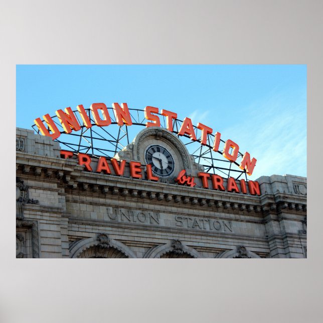 Affiche Gare Union de Denver (Devant)