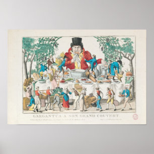 Affiche Gargantua à sa Table
