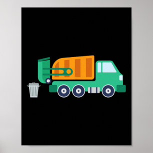 Affiche Garge Camion Recycle Déchets Collector Earth Da