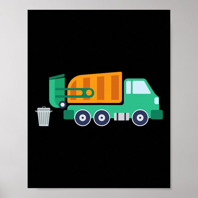 Affiche Garge Camion Recycle Déchets Collector Earth Da (Devant)