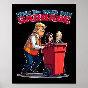 Affiche Garge Drôle Pour Trump Mega Et Mgga 2024