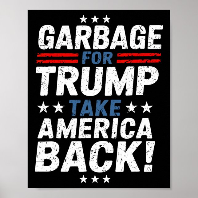 Affiche Garge For Trump Take America Ck Presidential Elect (Devant)