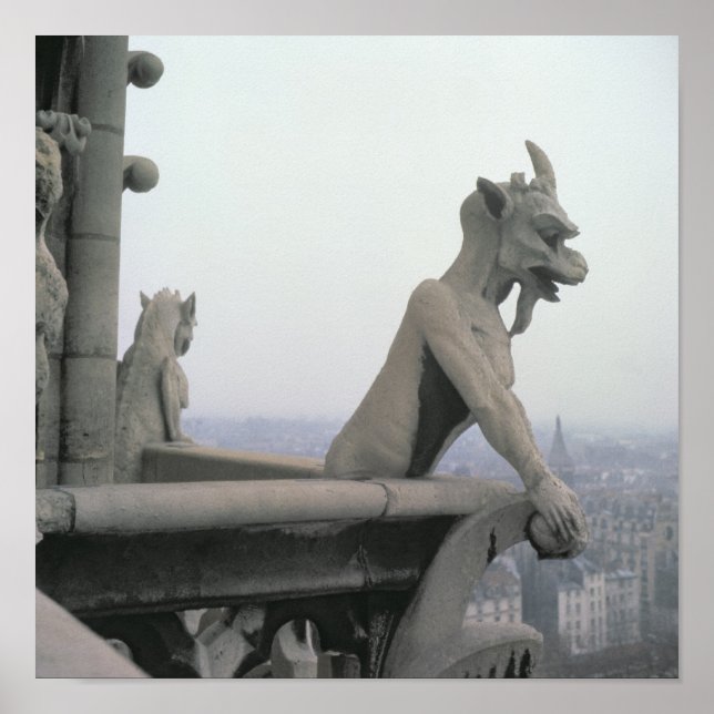 Affiche Gargoyle de la balustrade de la Grande (Devant)