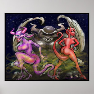 Affiche Gargoyle n Fae foncé