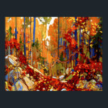 Affiche Garland d'automne, peinture colorée,<br><div class="desc">Garland d'automne,  peinture paysagère populaire de l'artiste canadien Tom Thomson</div>