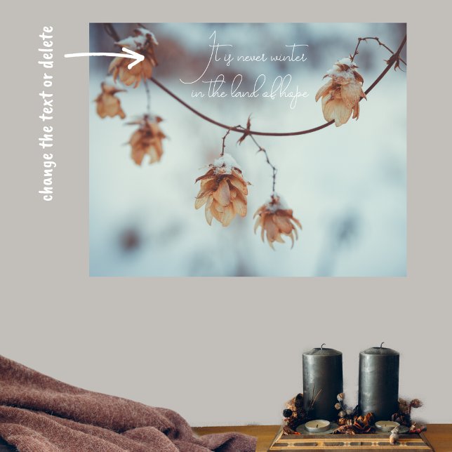 Affiche Garland de houblon séché dans l'Arrière - plan nei (Créateur téléchargé)