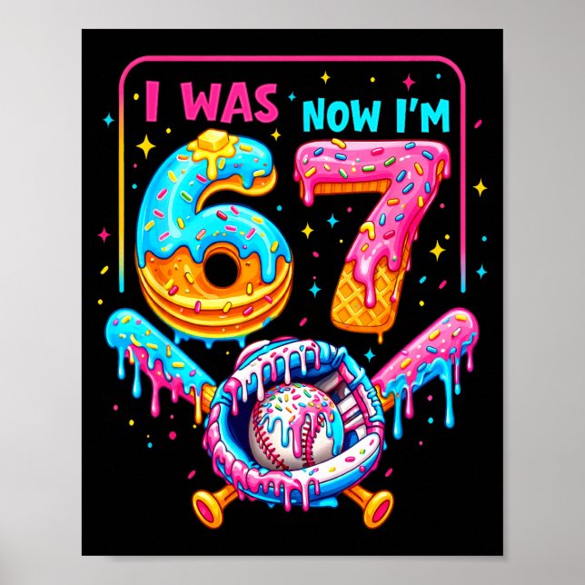Affiche Gars pour 7ème anniversaire J'avais 6 ans maintena (Devant)