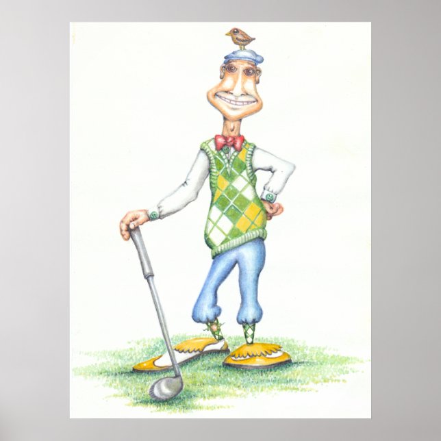 Affiche Gary l'affiche du golfeur (Devant)