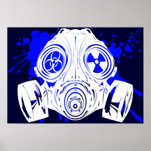 AFFICHE GAS_MASK_PROTECTION