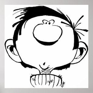 Affiche Gaston Lagaffe Guust Flater Gomer Goof by Seppe Mu