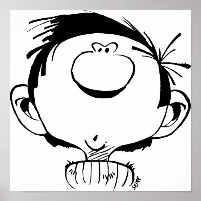 Affiche Gaston Lagaffe Guust Flater Gomer Goof par Seppe M (Devant)