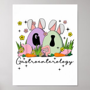 Affiche Gastroentérologie Gi Nurse Easter Bunny Endoscopie