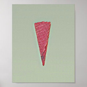 Affiche Gâteau à la crème glacée