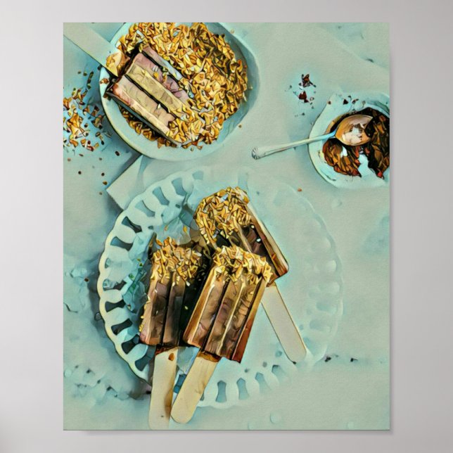 Affiche Gâteau à la crème glacée (Devant)