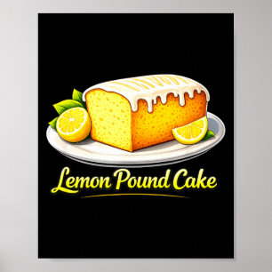Affiche Gâteau au citron et pâtisserie amateur de dessert