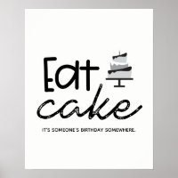 Gâteau blanc noir C'est l'anniversaire de quelqu'u