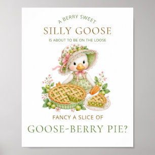 Affiche Gâteau de groseilles à maquereau Silly Goose Baby