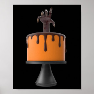 Affiche Gâteau d'Halloween
