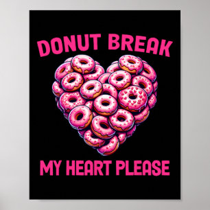 Affiche Gâteau Funny Valentine Casse Mon Cœur S'il Vous Pl