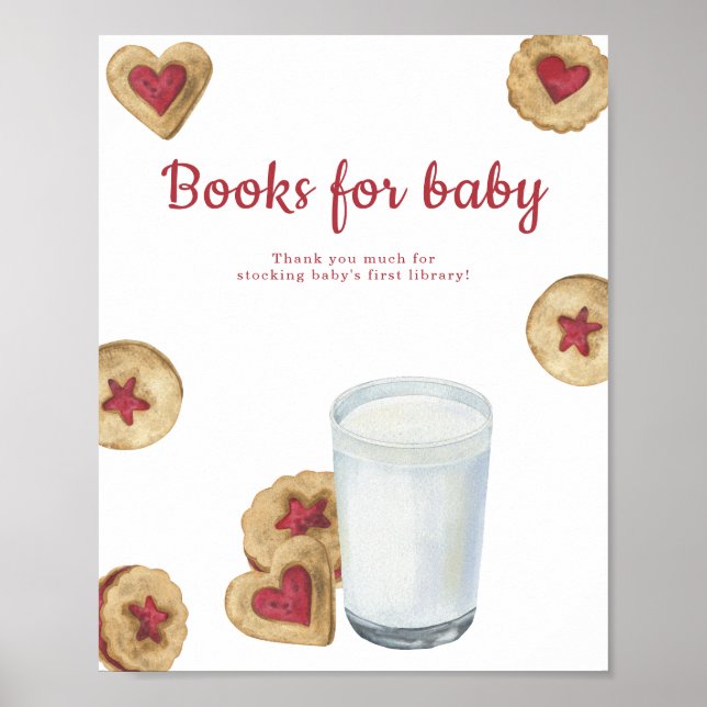 Affiche Gâteaux au lait Fête bébé Livres pour bébé (Devant)