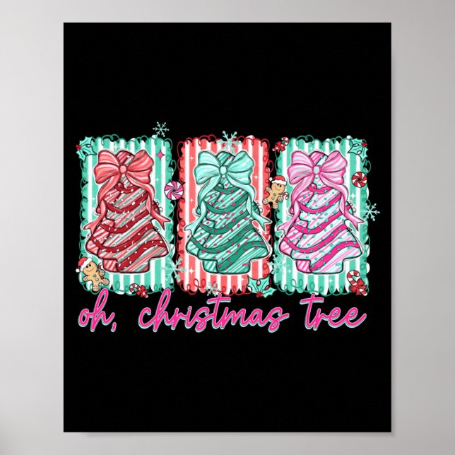 Affiche Gâteaux d'arbre de Noël Debbie Becky Jen Amoureux  (Devant)