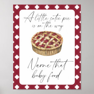 Affiche Gâteaux mignon - nommez ce bébé nourriture