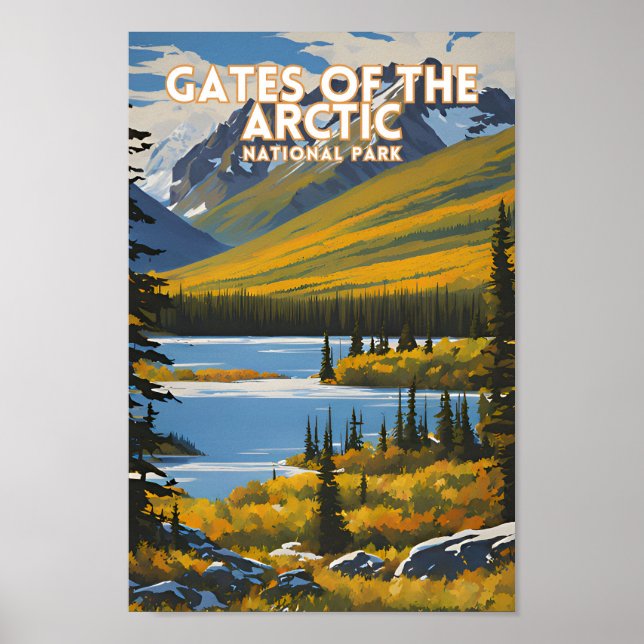 Affiche Gates of the Arctic National Park Alaska (Devant)