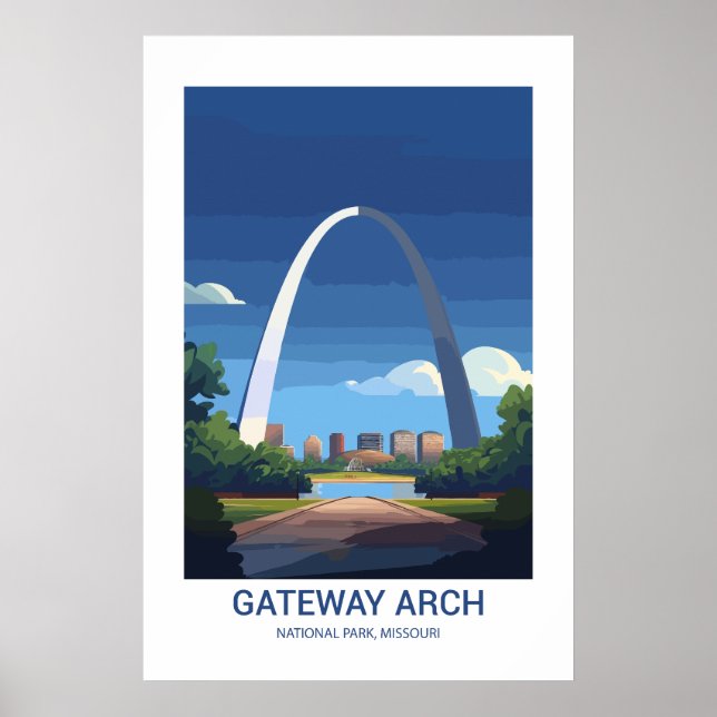 Affiche Gateway Arch National Park Missouri USA (Devant)