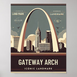 Affiche Gateway Arch - St. Louis, Missouri