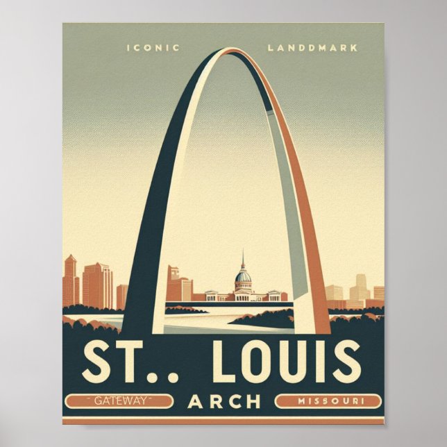 Affiche Gateway Arch - St. Louis, Missouri (Devant)