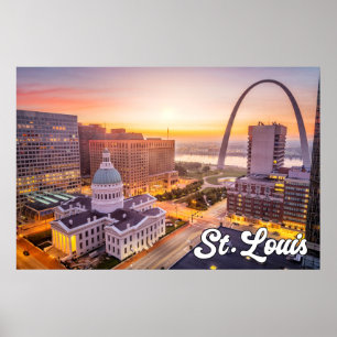 Affiche Gateway Arch, St. Louis, Missouri, USA