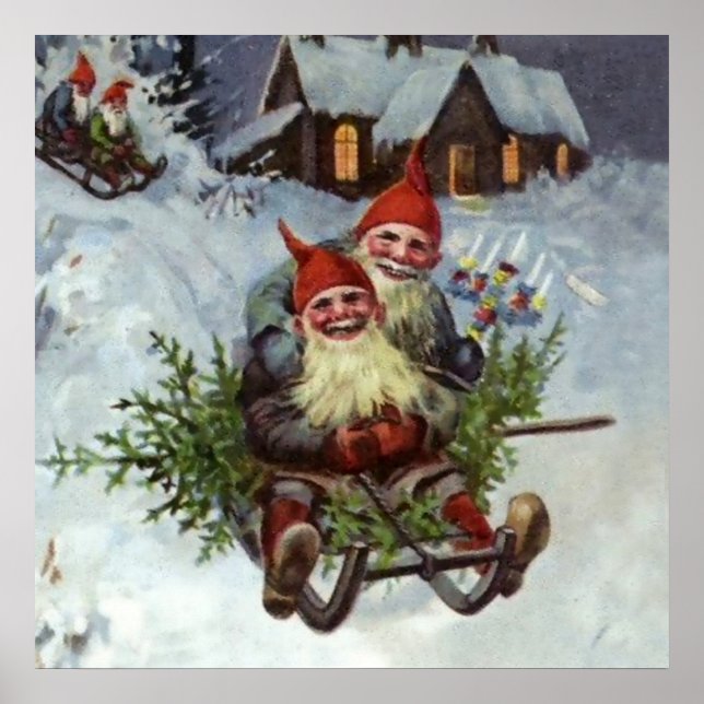 Affiche “Gathering Pine Boughs” by Jenny Nystrom (Devant)