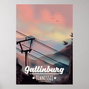 Affiche Gatlinburg Grandes Montagnes Smoky Tennessee