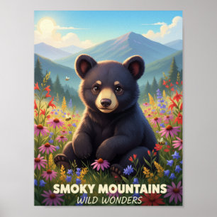 Affiche Gatlinburg Smokey Mountains Merveilles sauvages