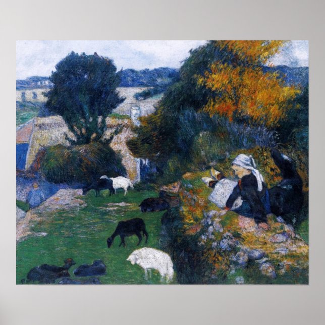 Affiche Gauguin - La Bergère Bretonne 1886 (Devant)
