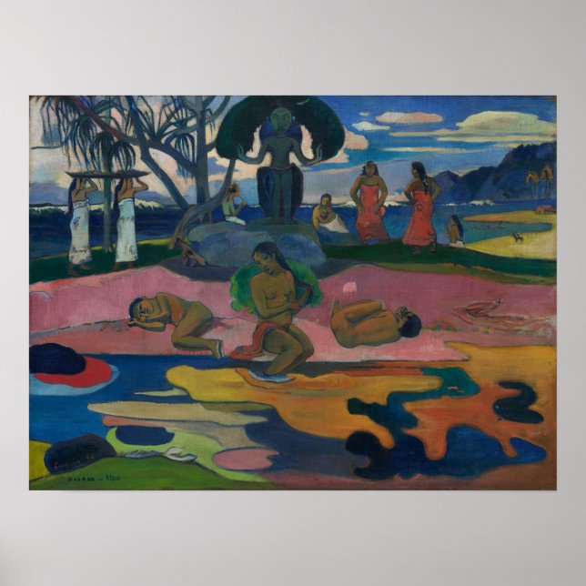Affiche Gauguin - Mahana No Atua (Jour Des Dieux) 1894 (Devant)
