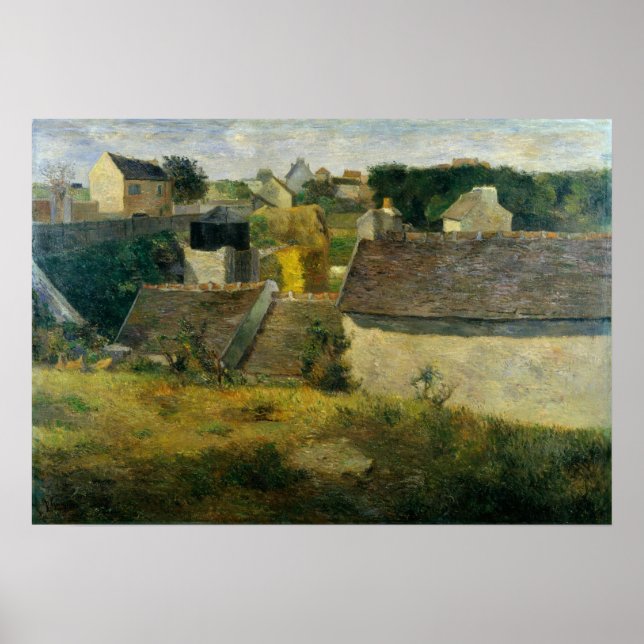 Affiche Gauguin - Maisons À Vaugirard 1880 (Devant)