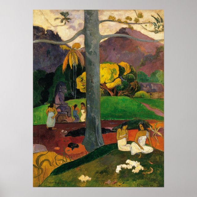 Affiche Gauguin - Mata Mua (Jadis) 1892 (Devant)