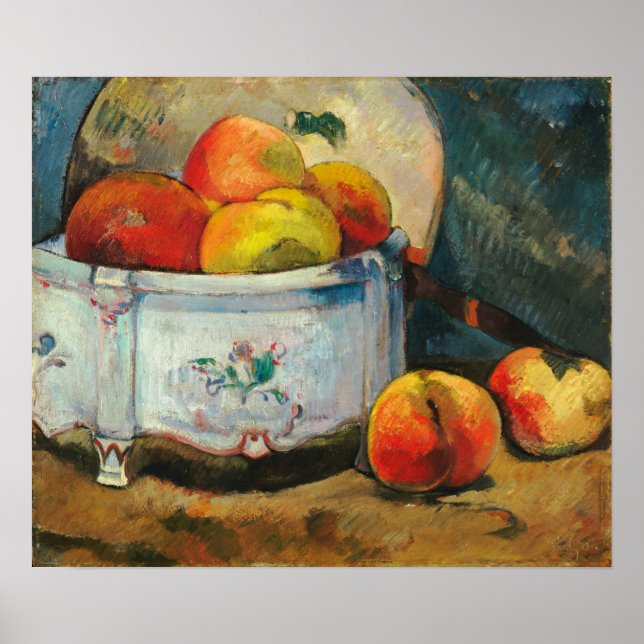 Affiche Gauguin - Nature morte aux pêches (Devant)