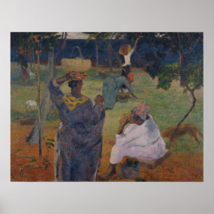 Affiche Gauguin - Parmi les mangues à la Martinique 1887