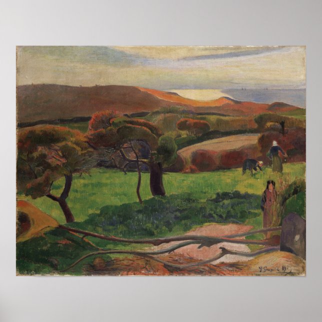 Affiche Gauguin - Paysage De Bretagne 1889 (Devant)